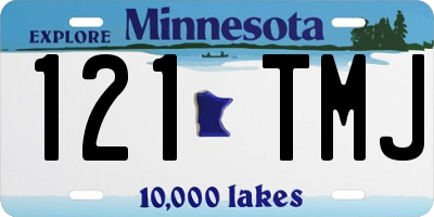 MN license plate 121TMJ