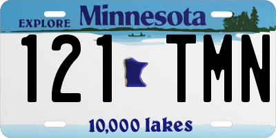 MN license plate 121TMN