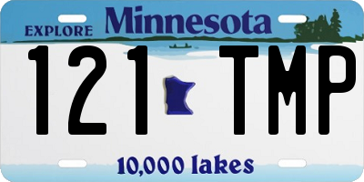 MN license plate 121TMP