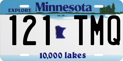 MN license plate 121TMQ