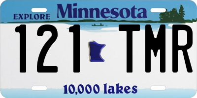MN license plate 121TMR