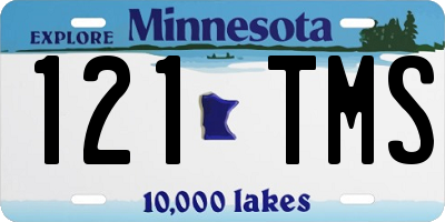 MN license plate 121TMS