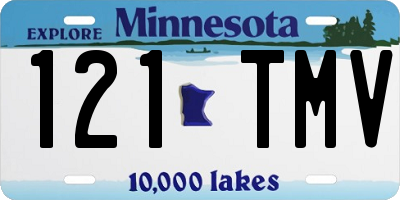MN license plate 121TMV