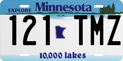 MN license plate 121TMZ