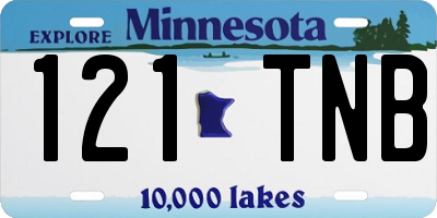 MN license plate 121TNB