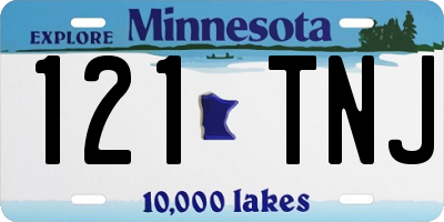 MN license plate 121TNJ
