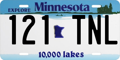 MN license plate 121TNL