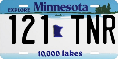 MN license plate 121TNR