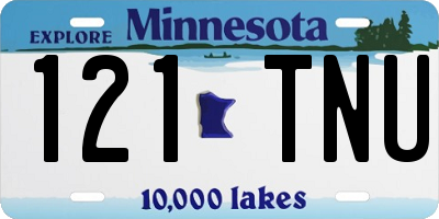 MN license plate 121TNU