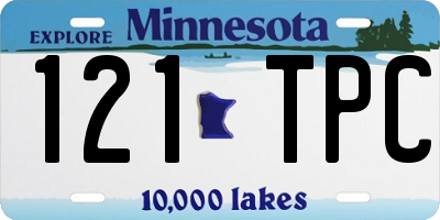 MN license plate 121TPC