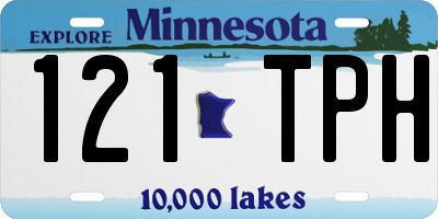 MN license plate 121TPH