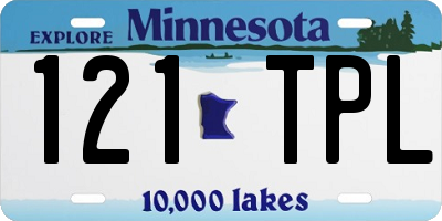 MN license plate 121TPL