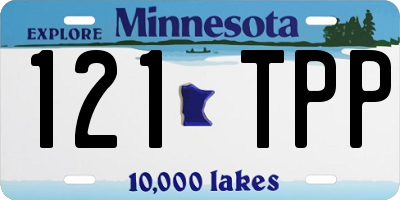 MN license plate 121TPP
