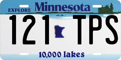 MN license plate 121TPS