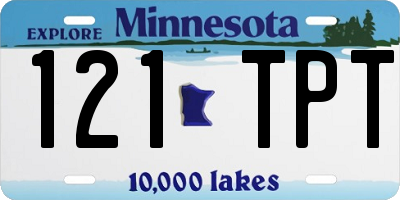 MN license plate 121TPT