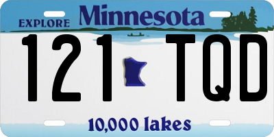 MN license plate 121TQD