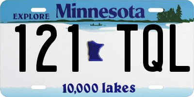 MN license plate 121TQL