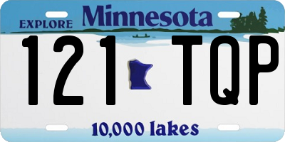 MN license plate 121TQP