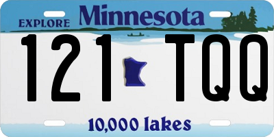 MN license plate 121TQQ