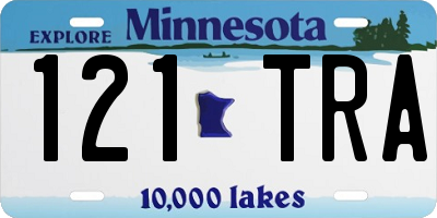 MN license plate 121TRA