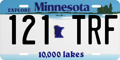 MN license plate 121TRF