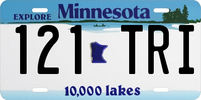 MN license plate 121TRI