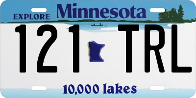 MN license plate 121TRL