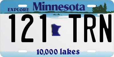 MN license plate 121TRN