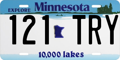 MN license plate 121TRY