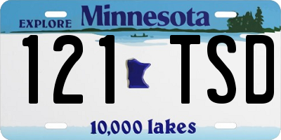 MN license plate 121TSD