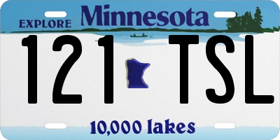 MN license plate 121TSL