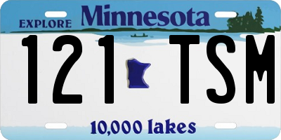 MN license plate 121TSM