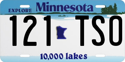 MN license plate 121TSO