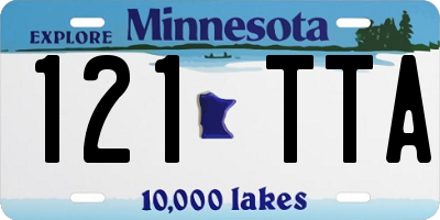 MN license plate 121TTA