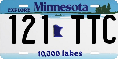 MN license plate 121TTC
