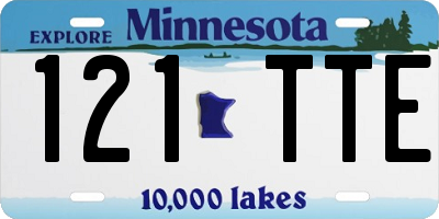 MN license plate 121TTE