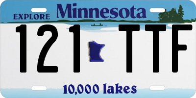 MN license plate 121TTF