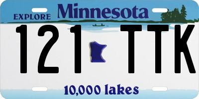 MN license plate 121TTK