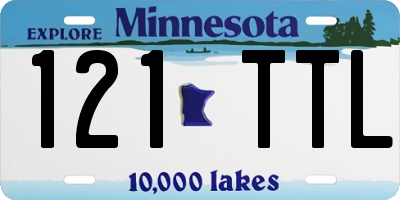 MN license plate 121TTL