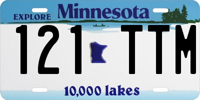 MN license plate 121TTM