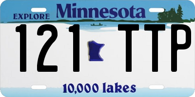 MN license plate 121TTP