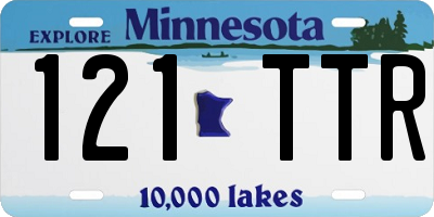 MN license plate 121TTR