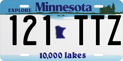 MN license plate 121TTZ