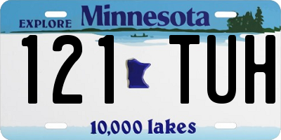 MN license plate 121TUH