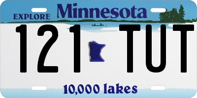 MN license plate 121TUT