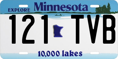 MN license plate 121TVB