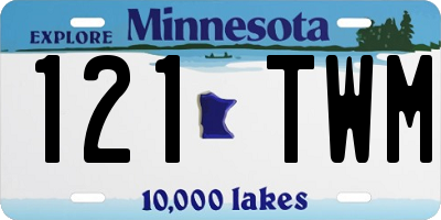 MN license plate 121TWM