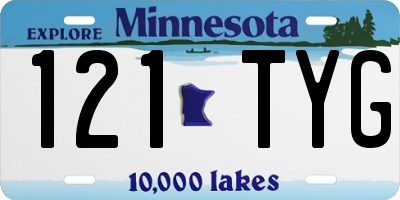 MN license plate 121TYG