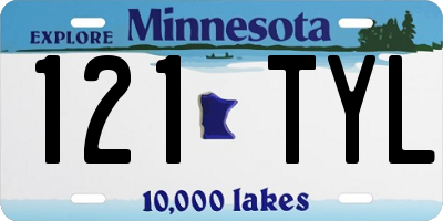 MN license plate 121TYL