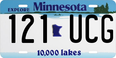 MN license plate 121UCG